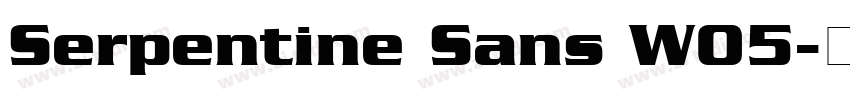 Serpentine Sans W05字体转换